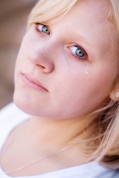 Woman crying