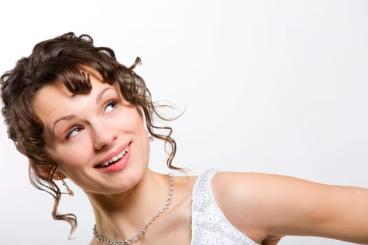 Thoughtful bride