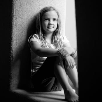 Sitting in a window