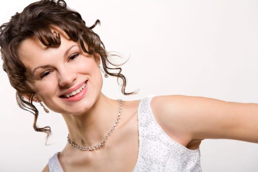Smiling bride