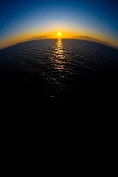 Ocean and sun