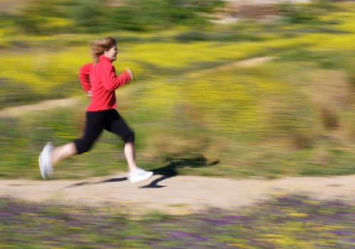 Woman running