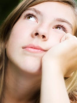 Thoughtful woman
