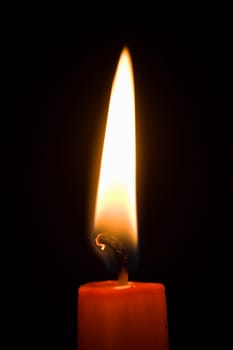 Candle and flame