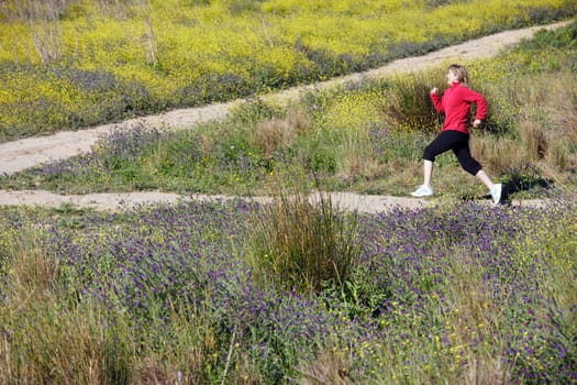 Woman running
