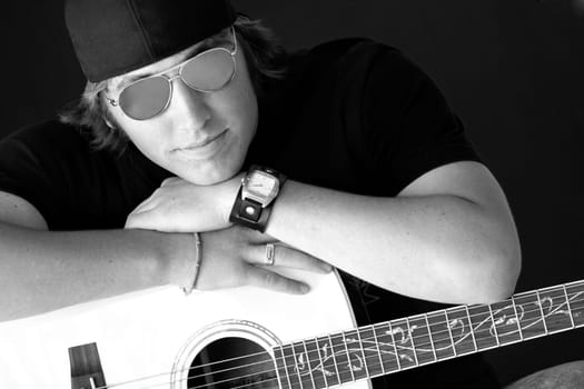 Male with guitar