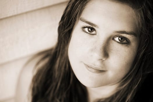 Portrait of a teenage girl