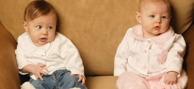 Babies sitting together