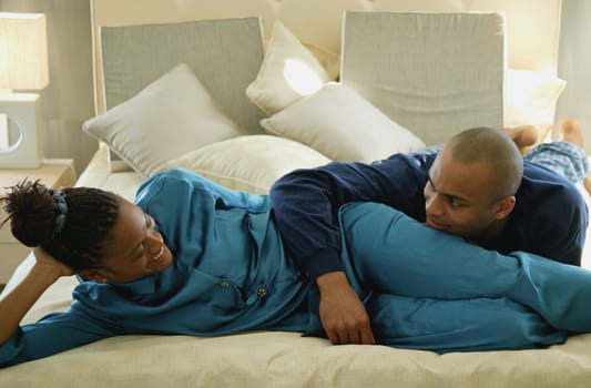 Couple relaxing together