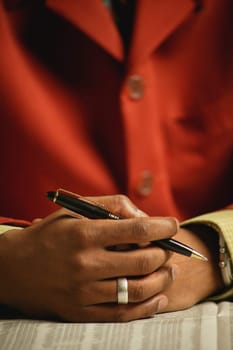 Businessman's hands