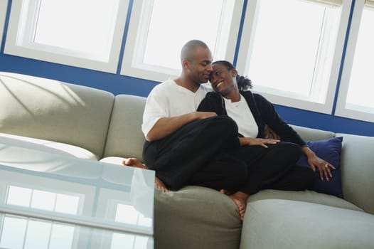Couple sitting together
