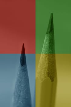 Multi colored pencils