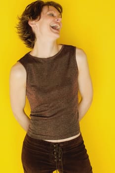 Woman laughing