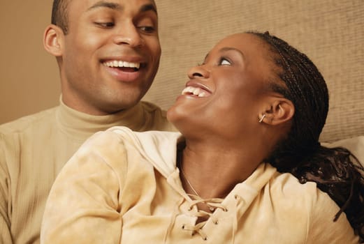 Laughing at each other