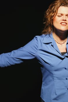 Woman worshipping