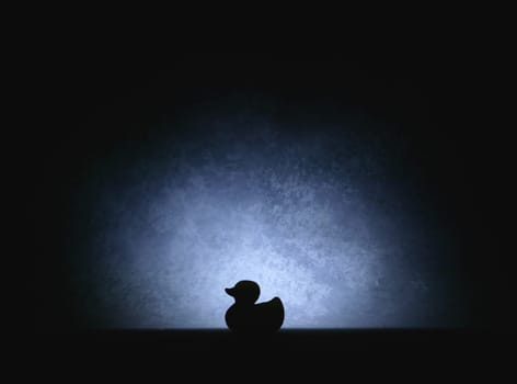 Shadow of a rubber duck