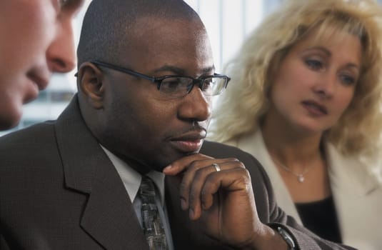 Man in a meeting