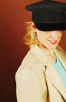 Woman wearing a hat