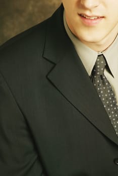 Man wearing fashionable suit