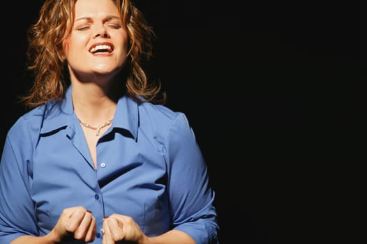 Woman worshipping