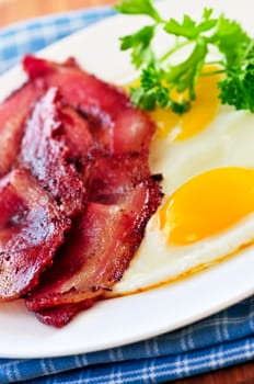 Bacon and eggs
