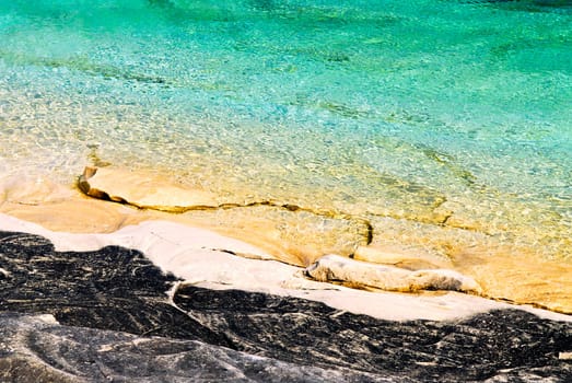 Rocks at shore of Georgian Bay