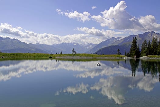 Mountain lake Rauriser Hochalm