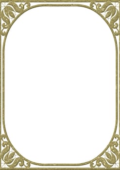 Gold-plated frame