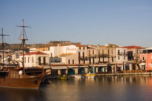 In the port of Rethymno