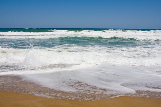 Waves on the beach