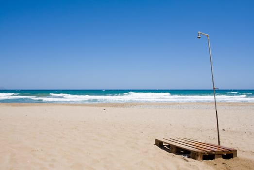 Shower on the beach