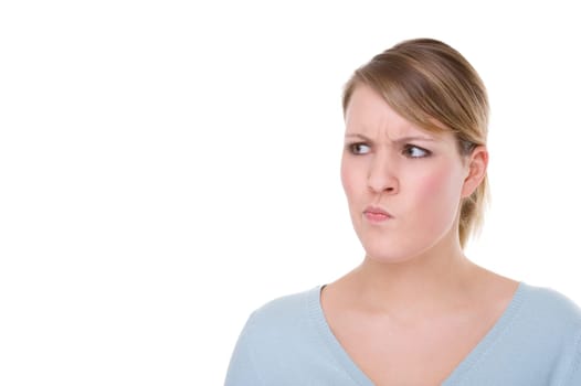 Pensive young woman