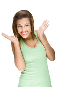 Happy young woman