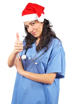 Female doctor christmas