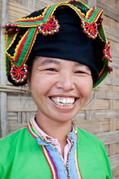 Portrait of Asian woman Thai Dam,Laos
