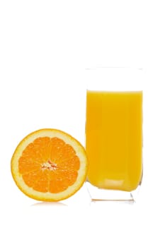 Glass of fresh orange juice
