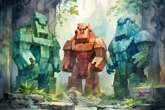 In the realm of fantasy, ancient golems stand as remarkable creations of mystical craftsmanship.