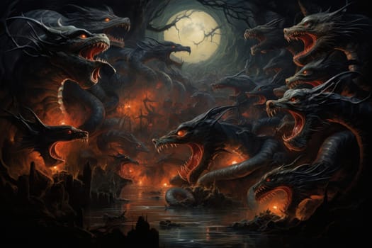 Enter the realm of fantasy and behold the mighty fire-breathing drakes, smaller yet equally formidable relatives of dragons.