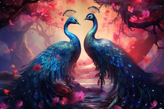 Immerse yourself in the enchanting realm of fantasy with this captivating illustration by a professional visual artist.