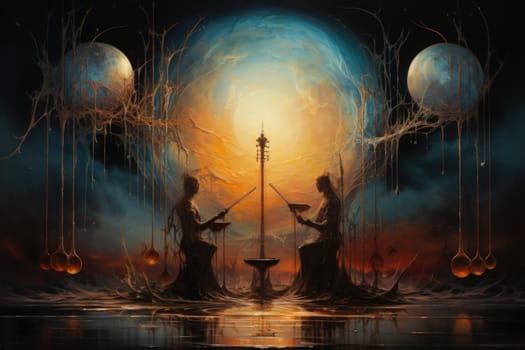 In the realm of fantasy, celestial harpists are ethereal beings whose music transcends the mortal plane and reaches the celestial realms.