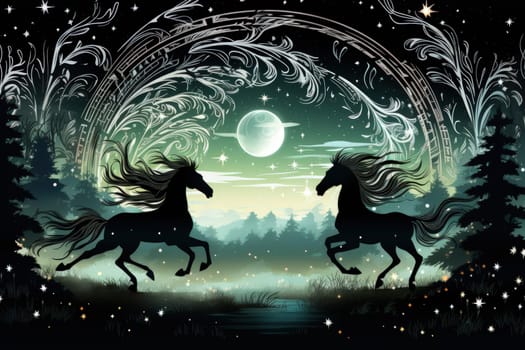 Embark on a mystical journey where elusive centaurs, with their ethereal grace, gallop through moonlit meadows.