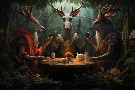 Enter a whimsical world where charming talking animals, with their enchanting voices and wisdom, offer sage advice to those in need.