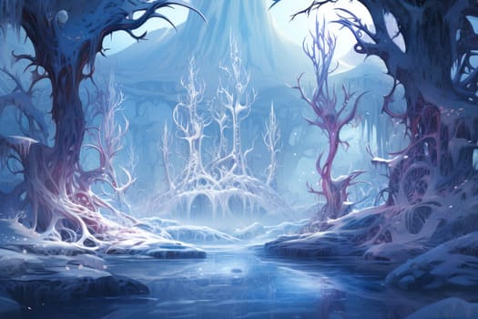 Immerse yourself in the enchanting world of fantasy and witness the elegance of the frost faeries.