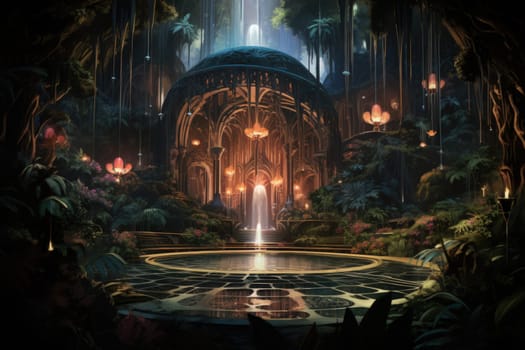 In the realm of fantasy, there are mystical and enchanting song fountains that bring harmony to the world around them.