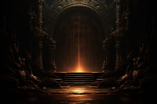 Hidden amidst the ethereal landscapes of fantasy, enigmatic shadow gates stand as enigmatic thresholds to realms concealed in obscurity.