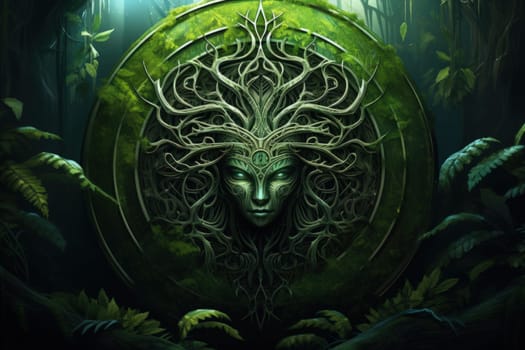 Deep within the mystical woodland realms of fantasy, ancient forest spirits stand as silent sentinels, their ethereal presence a testament to the wisdom and magic of the natural world.