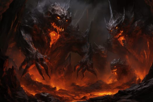 Witness the awe-inspiring power of the elemental realm with this captivating illustration by a professional visual artist.