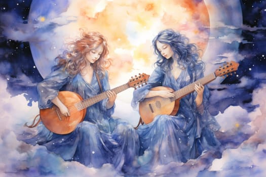 In the realm of fantasy, celestial harpists are ethereal beings whose music transcends the mortal plane and reaches the celestial realms.