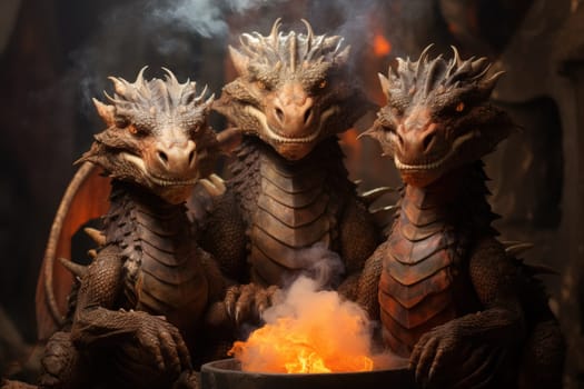 Enter the realm of fantasy and behold the mighty fire-breathing drakes, smaller yet equally formidable relatives of dragons.