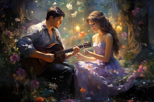 Immerse yourself in the enchanting realm of fantasy with this captivating illustration by a professional visual artist.